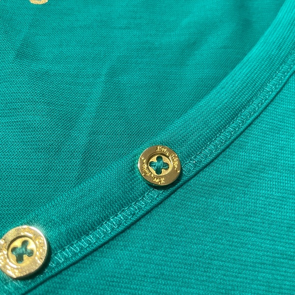 Lilly Pulitzer Small Green 100% Pima‎ Cotton Ladies Top - Picture 3 of 8